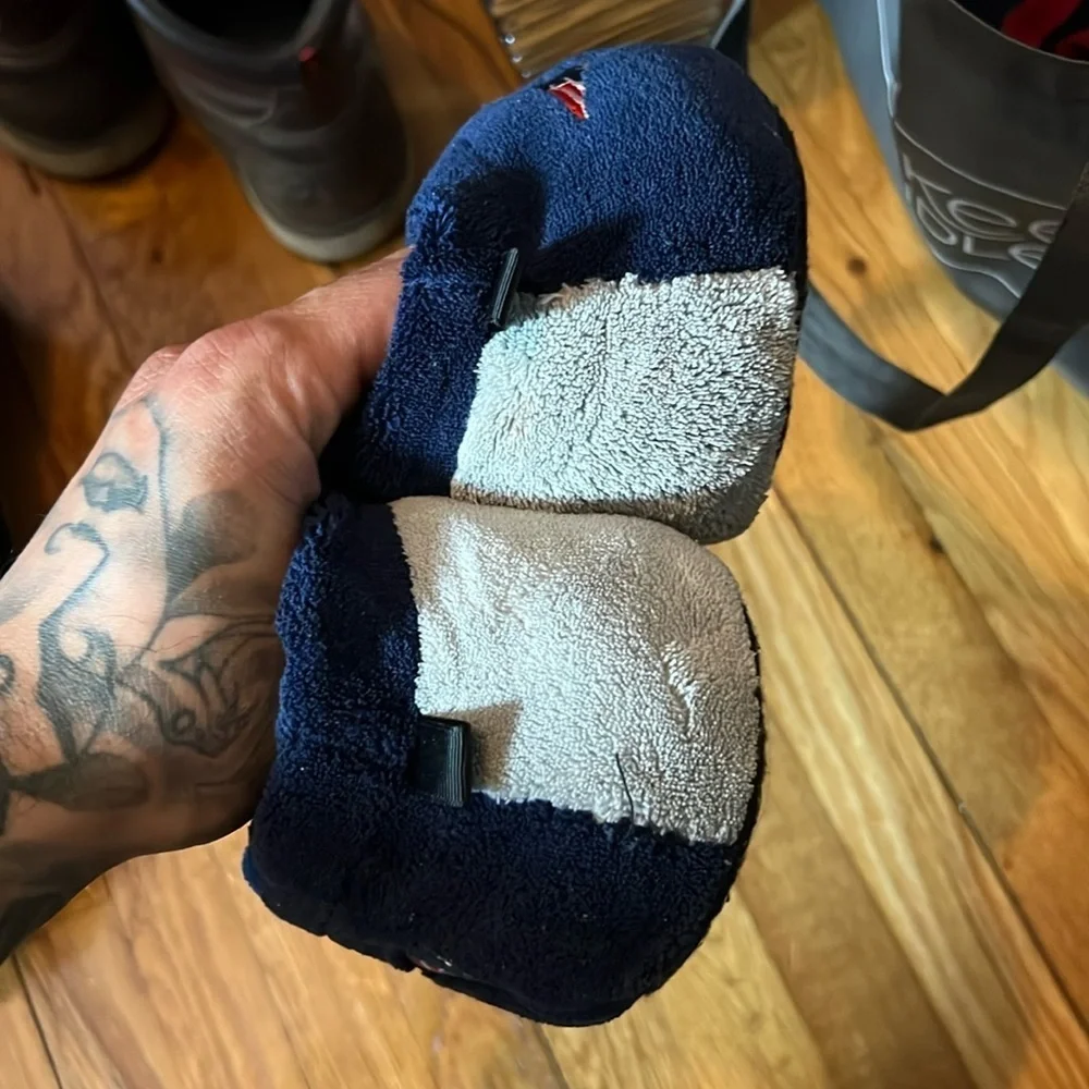 New England patriots XL bedtime house slippers  for youth
